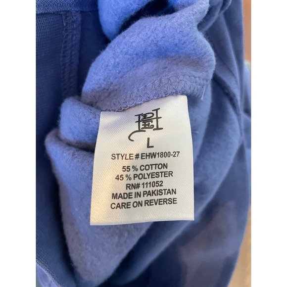 Ed Hardy Size L Free Bird Blue Cropped Graphic Hoodie Love Kills Slowly Y2k - Picture 7 of 7